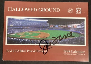 Joe Torre Signed Ballpark Calendar Postcard Baseball Cardinals Yankees PSA/DNA - Picture 1 of 4