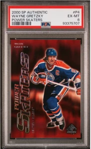 2000 SP AUTHENTIC POWER SKATERS P4 WAYNE GRETZKY PSA 6 EX-MT - Picture 1 of 2