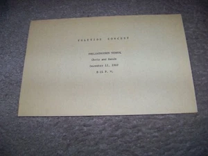 1969 Yuletide Concert Frelinghusen School New Jersey - Picture 1 of 3