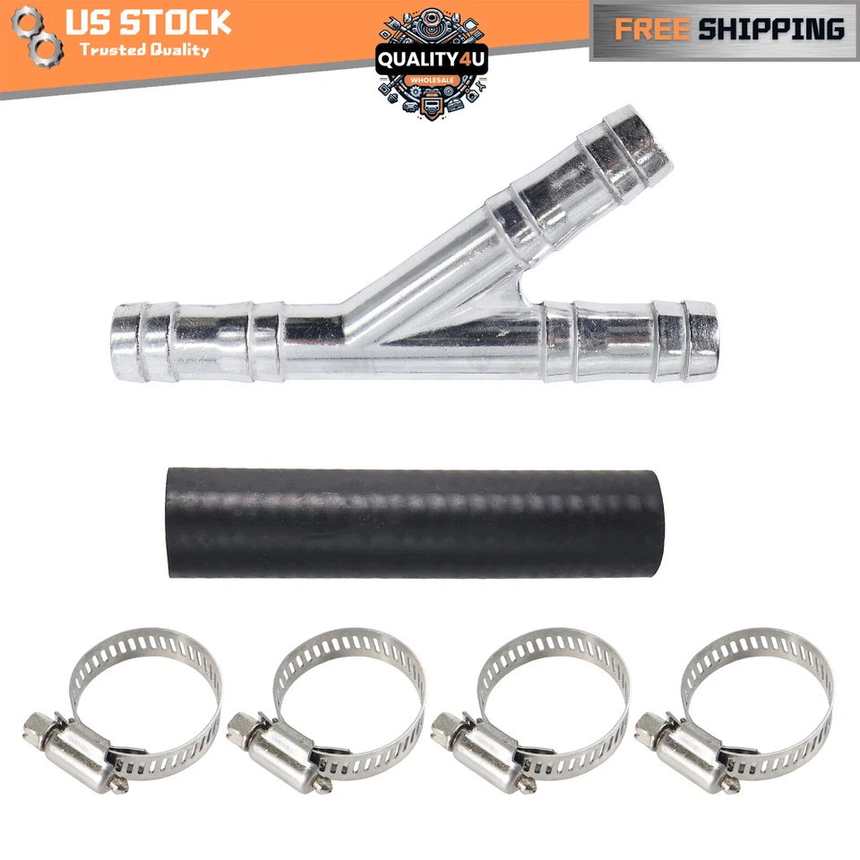 Heater Hose Connector with Clamps For 2008-2019 Dodge Grand Caravan 47238HP - Imagem 1 de 4