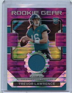 2021 PANINI PRIZM #RG-1 TREVOR LAWRENCE JERSEY "PURPLE PULSAR" RC JAGUARS 012225 - Picture 1 of 1