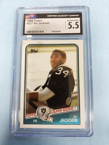 1988 Topps Bo Jackson #327 CGC 5.5 EX - Picture 1 of 2
