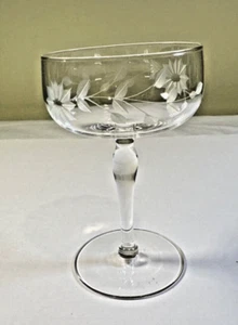 Cordialglas aus geätztem Kristall - Bild 1 von 4