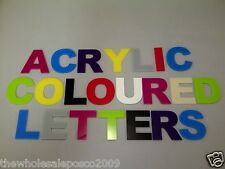 FLAT CUT LETTERS ALPHABET UPPER CASE 100MM HIGH MAKE YOUR OWN WORD ACRYLIC SIGN