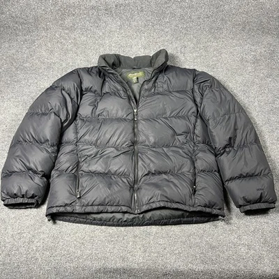Eddie Bauer Jacket Mens 2XL Tall Black EB700 700 Fill Power Down Puffer - Image 1 of 4