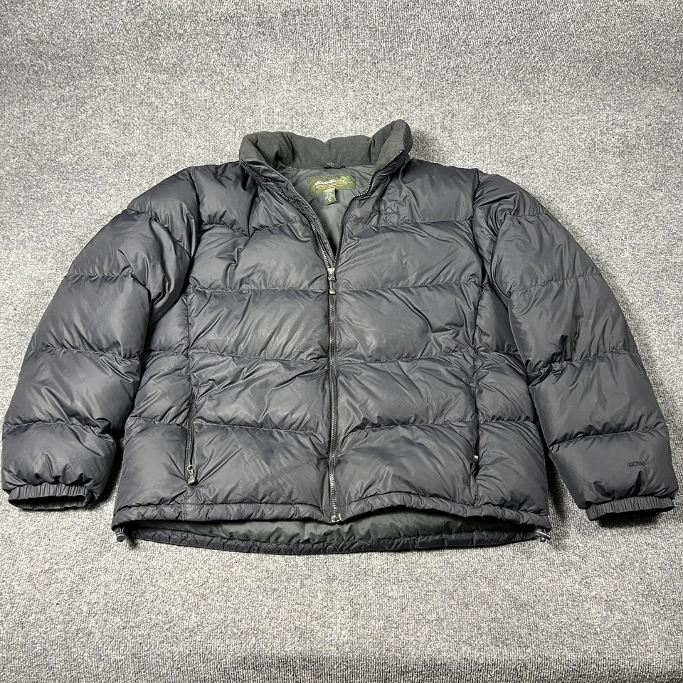 Eddie Bauer Jacket Mens 2XL Tall Black EB700 700 Fill Power Down Puffer - Image 1 of 4