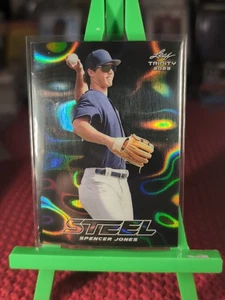 2023 Leaf Trinity Mega Box Steel Silver Lava Spencer Jones #S-71 - Picture 1 of 8