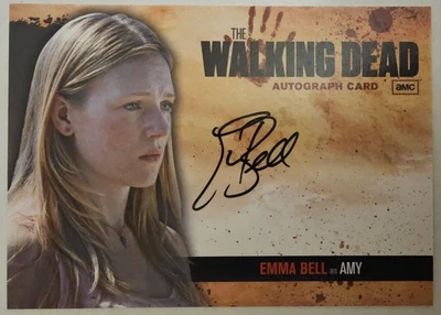 Tarjeta Autógrafa The Walking Dead Temporada 1 Emma Bell Amy Auto TWD AMC A10 Foto 1 de 4