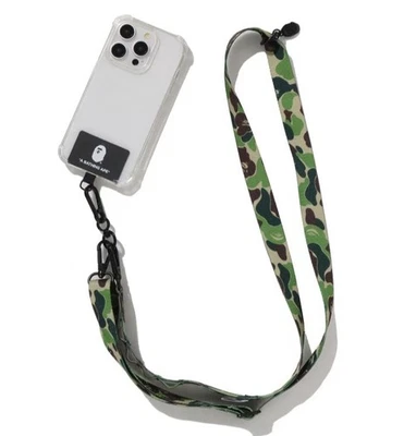 Auténtico A Bathing Ape Bape ABC Camuflaje Smartphone Correa para el Hombro Verde Nuevo Foto 1 de 4