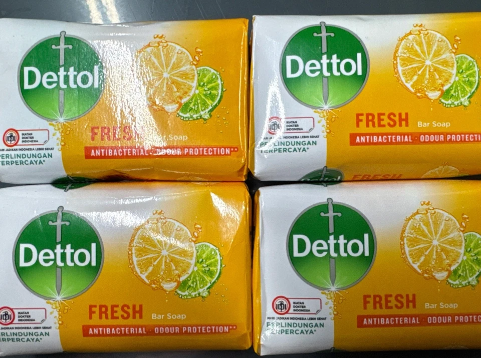 Jabón en barra fresco antibacteriano Dettol 100 g Foto 1 de 1