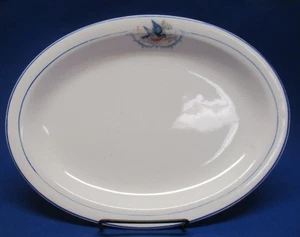 BLUEBIRD LOGAN COLLECTION #3--WS George antique BLUEBIRD platter 13" - Picture 1 of 3