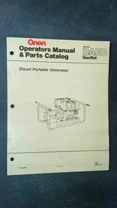 Onan Diesel Portable Generator Operators Manual and Parts Catalog DAEB Series - Picture 1 of 2