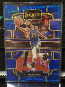 2023-24 NBA Panini Select Stephen Curry Concourse Blue Wave #56 /75 - Picture 1 of 2