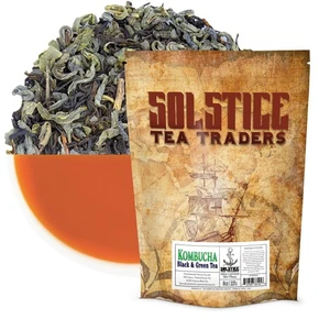 Kombucha Loose Leaf Black Green Tea 50/50 Blend Keemun Black & China Young Hyson - Picture 1 of 10