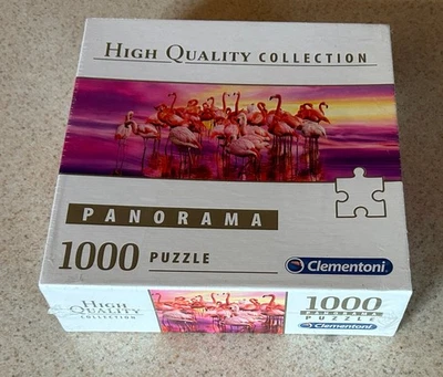 FLAMINGOS Panorama (Clementoni High Quality) -- 1000 Piece Jigsaw Puzzle SEALED - Image 1 of 2