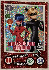 Aldi. Miraculous. Tradingcard: Ladybug und Cat Noir. 2025 NEU - Bild 1 von 2
