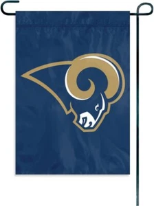 Los Angeles Rams Embroidered Garden Flag W/FREE Window Hanger Included NFL Gift - Picture 1 of 2