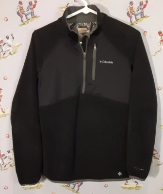 🥶 Columbia Omni тепла тепловой комфорт 1/4 молнии пуловер рубашка женщин средний черный - Изображение 1 из 4