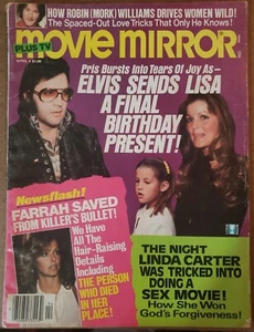 April 1979 Movie Mirror Magazine Elvis Presley Farrah Cover Lou Ferrigno - Picture 1 of 6