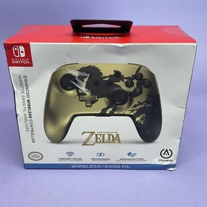 PowerA Enhanced Wireless Controller for Nintendo Switch Legend of Zelda - Gold - Picture 1 of 4