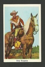 Roy Rogers Cowboy Western Vintage 1960s TV Film Movie Card from Sweden C BHOF