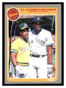 1985 Fleer Rickey Henderson / Dave Winfield SSS #629