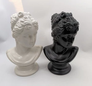 Lawrence liewely bowen ceramic bust sculputres black and white Decoration Rare - Picture 1 of 11