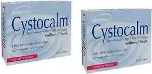 2 X Cystocalm 6 Sachets 4G Granules - Cystitis Relief from Burning Pain - Picture 1 of 3