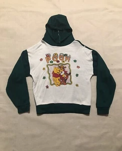Vintage Kids 80s Winnie The Pooh Disney Hoodie Sweatshirt Size 12 Tigger - Picture 1 of 7