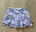 Lucky in Love Long Lucid Flip Skirt Skort Lilac White Tie Dye Women’s Sz S 4-6