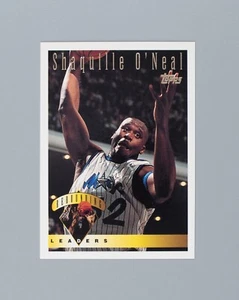 1995-96 Topps Rebounding Leaders Shaquille O'Neal Orlando Magic #13 - Picture 1 of 2