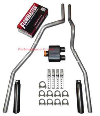 04-08 Ford F150 Camión Mandril Doble Escape Doblado con Silenciador Flowmaster Super 10 Foto 1 de 3