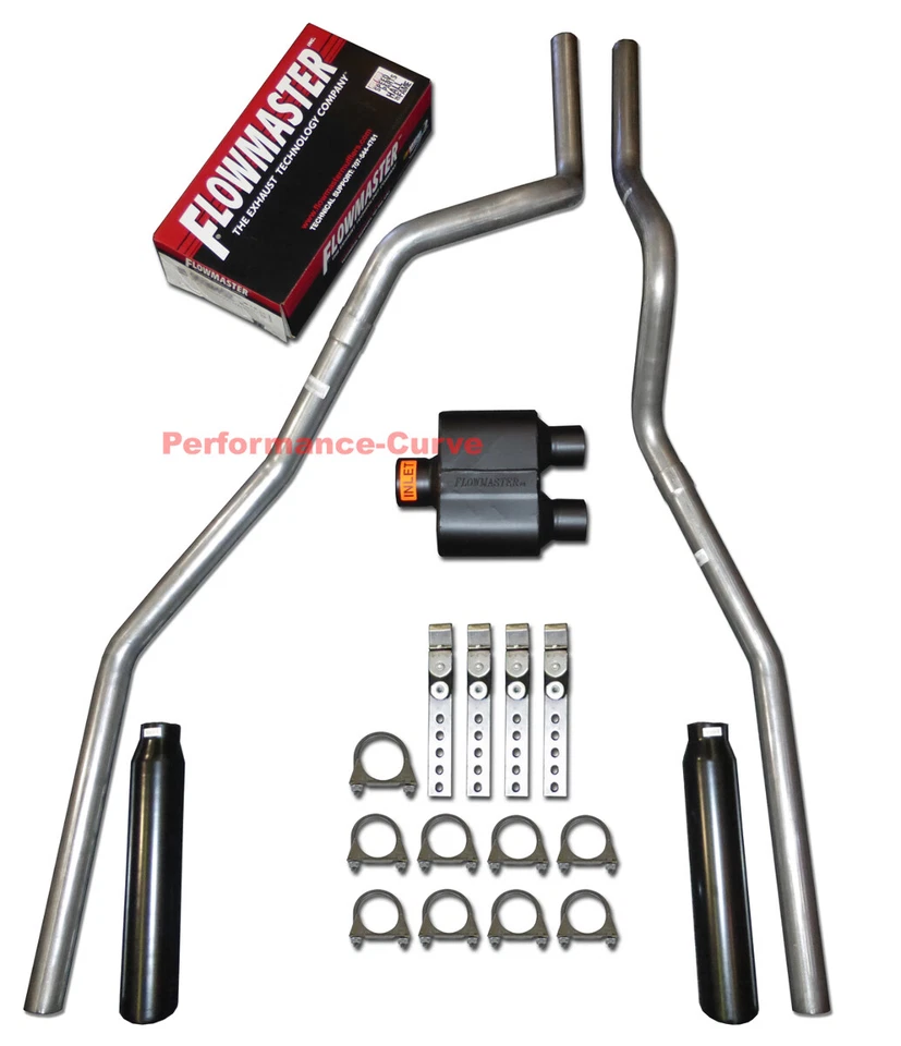 04-08 Ford F150 Camión Mandril Doble Escape Doblado con Silenciador Flowmaster Super 10 Foto 1 de 3