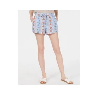 Pantalones Cortos BeBop Juniors Mujer L Bebé Azul Rubor Estampado Cordón Cintura Nuevos con Etiquetas CK70 Foto 1 de 4