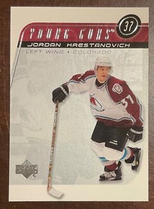 2002-03 JORDAN KRESTANOVICH UPPER DECK SERIES 1 YOUNG GUNS ROOKIE #201 AVALANCHE
