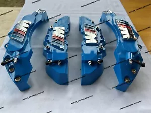 Light blue M caliper covers for Bmw X1 3 X3 X4 4 5 series NEW STYLE - Picture 1 of 9