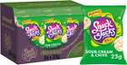 Snack a Jacks Sour Cream & Chive Rice Cakes 24 Pack Case 23g Light Crunchy