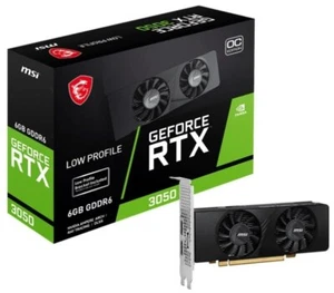 MSI GeForce RTX 3050 6GB GDDR6 OC Low Profile Gaming Graphics Card - Picture 1 of 7