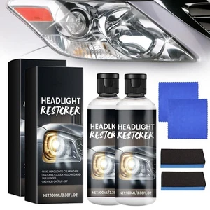 2024 New Headlight Restoration Kit Head Light Cleaner For Cars (2 Sets) - Picture 1 of 7