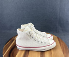 Converse all star chuck Taylor Womens size 7 shoes white knit high top sneakers
