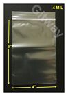 4" x 6" Reclosable Resealable Zip Top Lock Clear Plastic Bag 4x6" FDA Bags 4 MiL