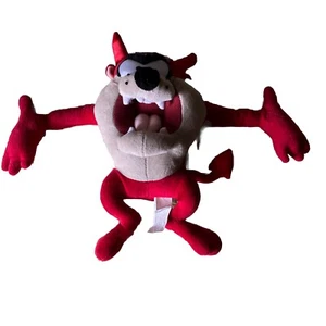 Vintage Looney Tunes Tasmanian Devil Plush Red 12” RARE Nanco - Picture 1 of 7