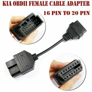 for KIA 20 pin -16 pin OBD OBD2 Diagnostic adapter lead cable connector 20pin - Picture 1 of 6