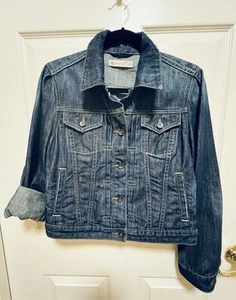 Gap 1969 Dark Wash Blue Denim Jeansjacke Damen M Baumwolle - Bild 1 von 12