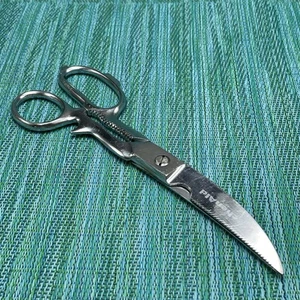 Vtg KitchenAid Chrome Kitchen Poultry Shears Scissors Nutcracker Made in Italy - Picture 1 of 10