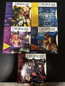 Lot of 5 Official Dreamcast Magazine Demo Discs With Sleeves - Untested