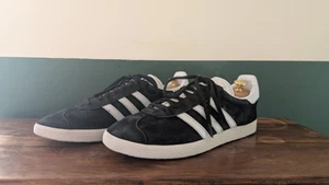Adidas Gazelle Trainers – Men’s UK 11 – Black & White – Great Condition - Picture 1 of 7