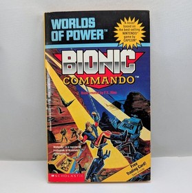 Bionic Commando Worlds of Power #6 Nintendo NES Story Book RARE w/ CARD
