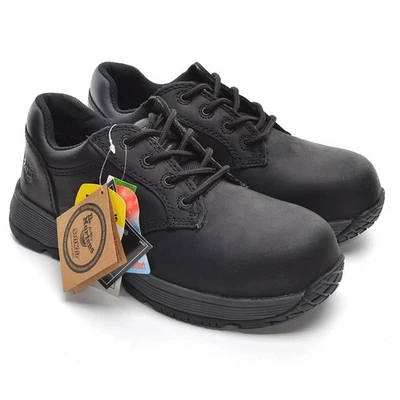 Damas Dr Martens Linnet SD Combat Oxfords 38/7 Negro Nubuck Zapatos Nuevos en Caja Foto 1 de 4