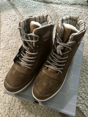 Botas forradas Khombu Sherling marrón castaño esterlina para mujer talla 11 nuevas en caja Foto 1 de 4